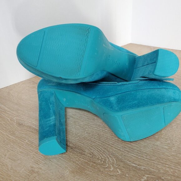 Sperry Top-Sider Jeffrey Womens Suede Heels Turquoise - Picture 9 of 9